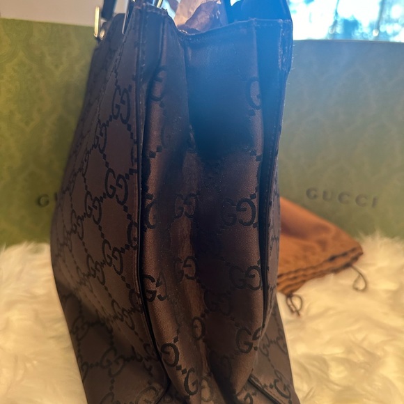 Authentic Gucci Bamboo Canvas Tote - Picture 4 of 16